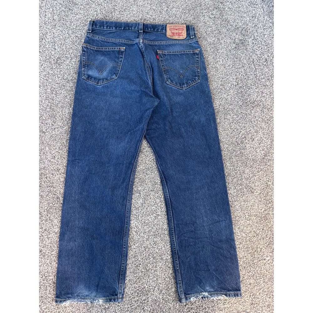 Levi Strauss‎ Co 505 Regular Fit Mens Jeans W36 L30 Blue Denim